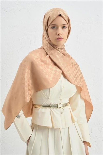 Armine Elegance İpek Pamuk Dama Şal 15