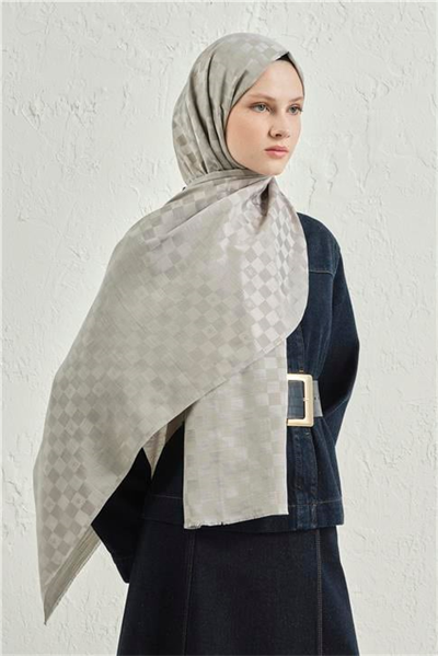 Armine Elegance İpek Pamuk Dama Şal 22