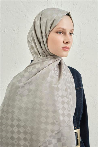 Armine Elegance İpek Pamuk Dama Şal 22