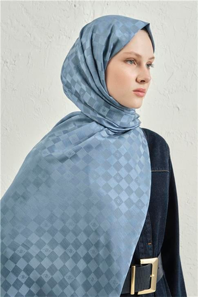 Armine Elegance İpek Pamuk Dama Şal 26