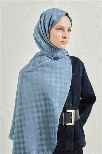 Armine Elegance İpek Pamuk Dama Şal 26
