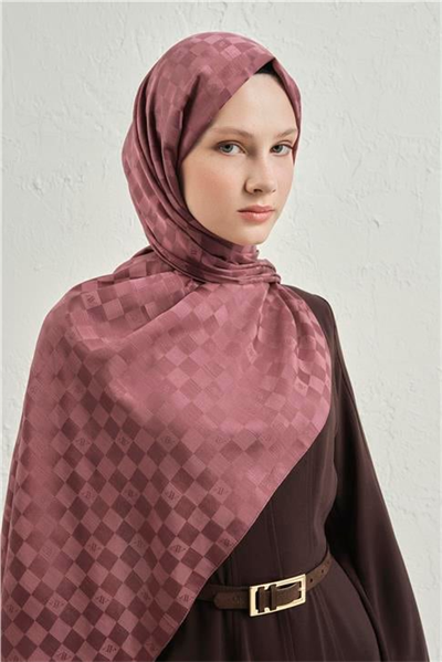 Armine Elegance İpek Pamuk Dama Şal 32