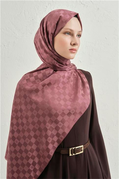Armine Elegance İpek Pamuk Dama Şal 32