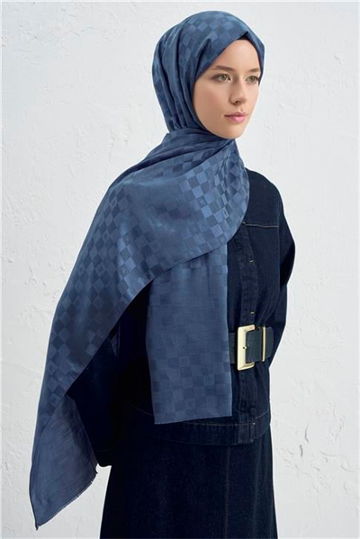 Armine Elegance İpek Pamuk Dama Şal 35