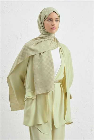 Armine Elegance İpek Pamuk Dama Şal 54