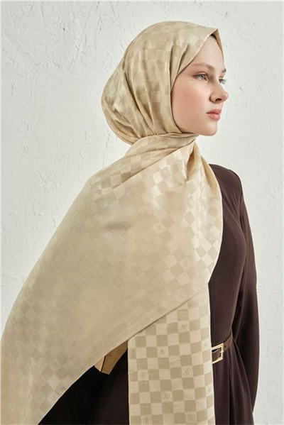 Armine Elegance İpek Pamuk Dama Şal 62