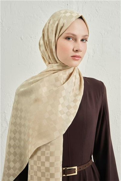 Armine Elegance İpek Pamuk Dama Şal 62