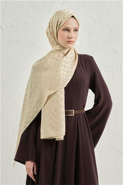 Armine Elegance İpek Pamuk Dama Şal 62