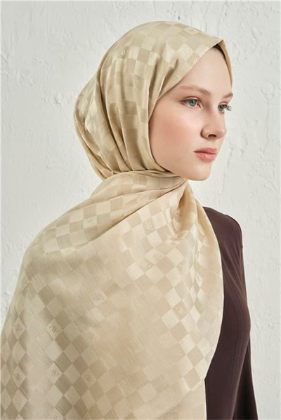 Armine Elegance İpek Pamuk Dama Şal 62