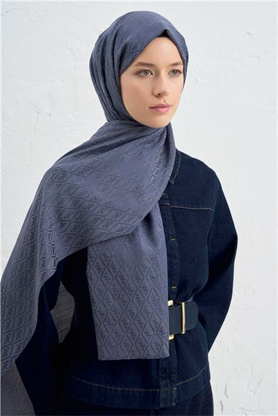 Armine Elegance İpek Pamuk Monogram Şal 19