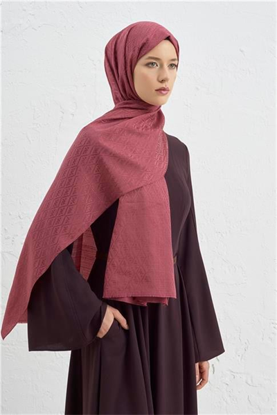 Armine Elegance İpek Pamuk Monogram Şal 32