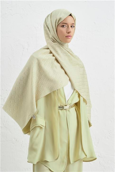 Armine Elegance İpek Pamuk Monogram Şal 62