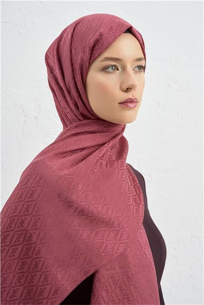 Armine Elegance İpek Pamuk Monogram Şal 32