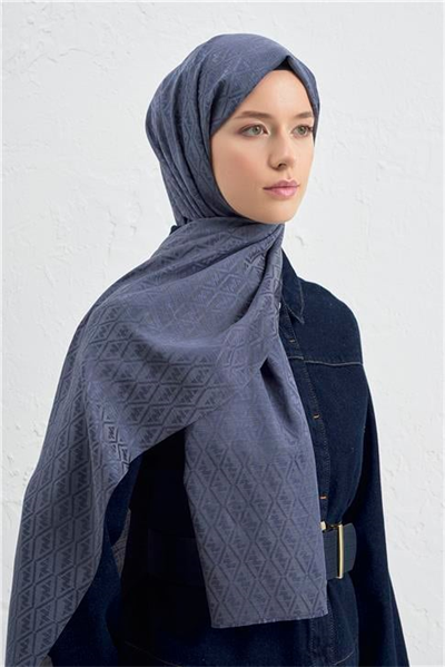 Armine Elegance İpek Pamuk Monogram Şal 19