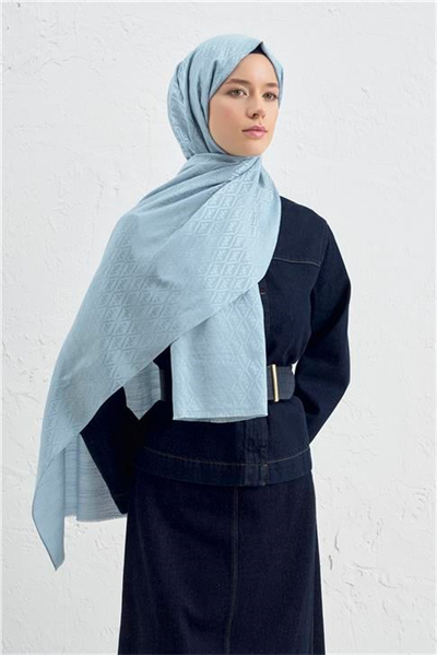 Armine Elegance İpek Pamuk Monogram Şal 55