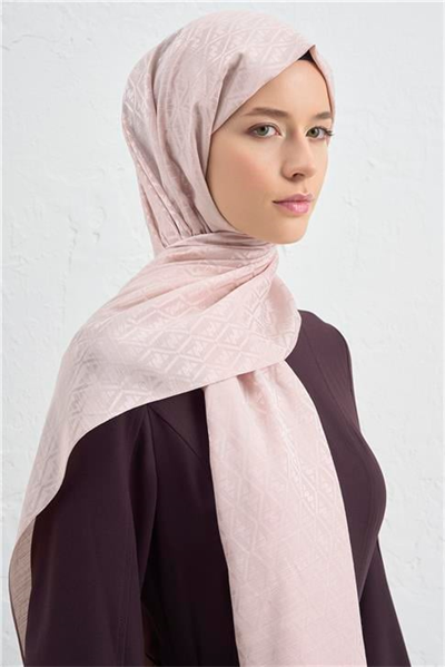 Armine Elegance İpek Pamuk Monogram Şal 39