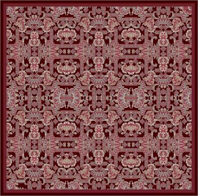 Armine Etnik Desen Saf İpek Twill Eşarp 9416D 84