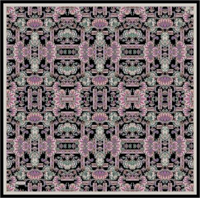 Armine Etnik Desen Saf İpek Twill Eşarp 9416D 81