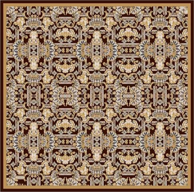 Armine Etnik Desen Saf İpek Twill Eşarp 9416D 32