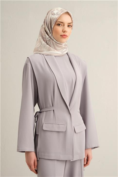 Armine Etnik Desenli Saf İpek Sura Eşarp 9323D 82