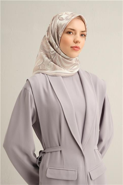 Armine Etnik Desenli Saf İpek Sura Eşarp 9323D 82