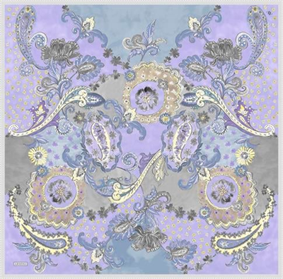 Armine Etnik Desenli Saf İpek Sura Eşarp 9338D 82
