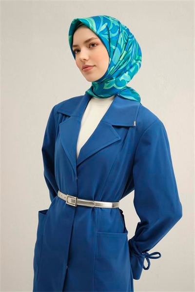 Armine Etnik Desenli Saf İpek Sura Eşarp 9323D 53