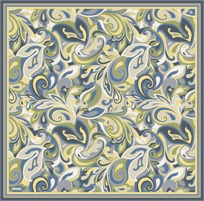 Armine Etnik Desenli Saf İpek Twill Eşarp 9323D 80