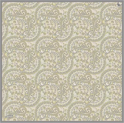 Armine Etnik Desenli Saf İpek Twill Eşarp 9304D 07