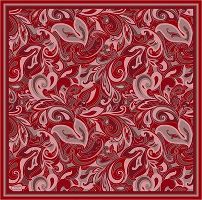 Armine Etnik Desenli Saf İpek Twill Eşarp 9323D 86