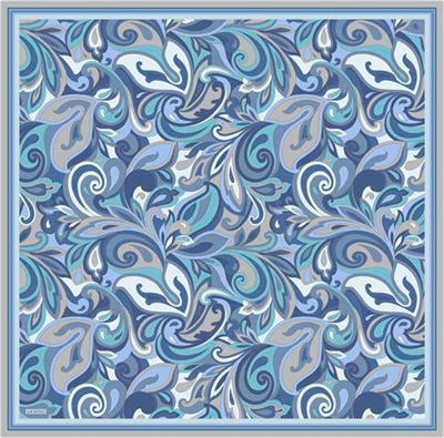 Armine Etnik Desenli Saf İpek Twill Eşarp 9323D 06