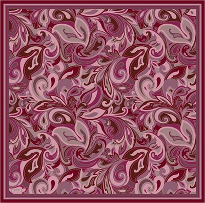 Armine Etnik Desenli Saf İpek Twill Eşarp 9323D 83