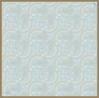 Armine Etnik Desenli Saf İpek Twill Eşarp 9304D 09