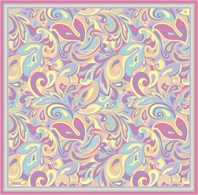 Armine Etnik Desenli Saf İpek Twill Eşarp 9323D 55