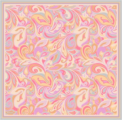 Armine Etnik Desenli Saf İpek Twill Eşarp 9323D 85