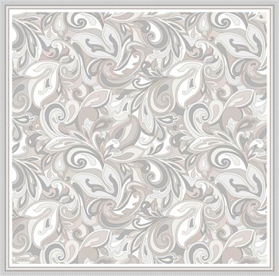 Armine Etnik Desenli Saf İpek Twill Eşarp 9323D 82