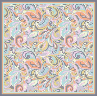 Armine Etnik Desenli Saf İpek Twill Eşarp 9323D 81