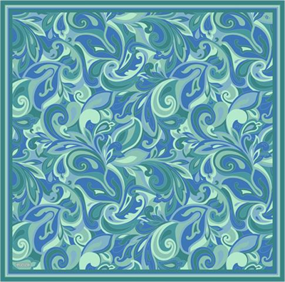 Armine Etnik Desenli Saf İpek Twill Eşarp 9323D 53