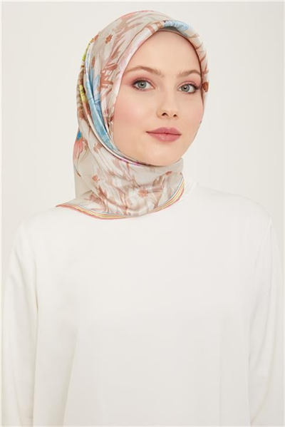 Armine Etnik Desenli Sura İpek Eşarp 24Ya9130 3 86