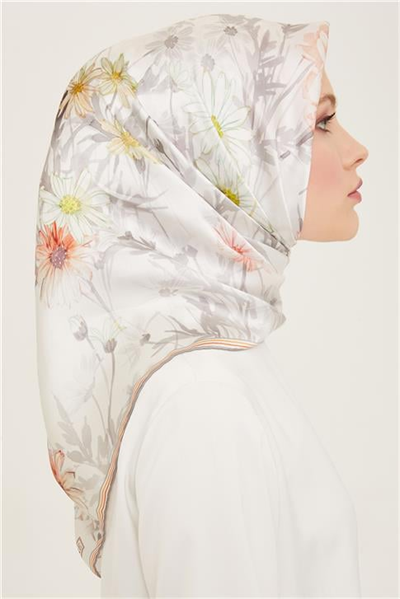 Armine Etnik Desenli Sura İpek Eşarp 24Ya9130 3 37