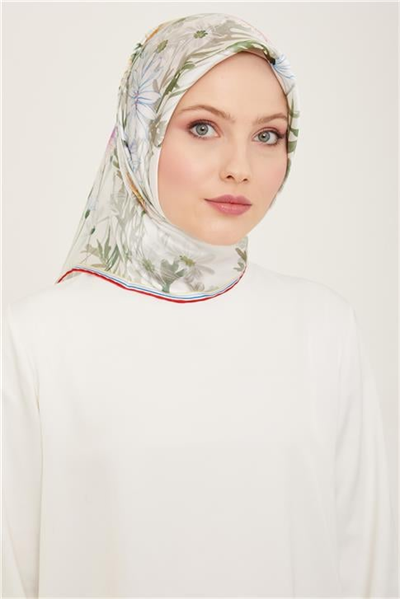 Armine Etnik Desenli Sura İpek Eşarp 24Ya9130 3 34