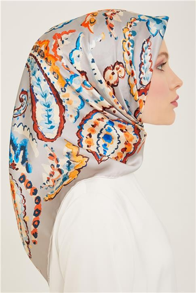 Armine Etnik Desenli Twill İpek Eşarp 24Ya9130 34 34