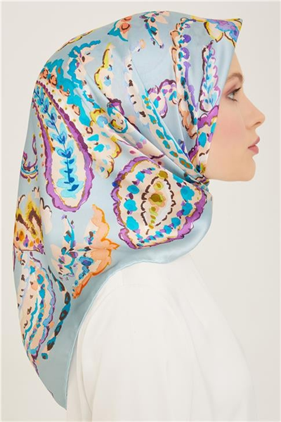 Armine Etnik Desenli Twill İpek Eşarp 24Ya9130 34 03
