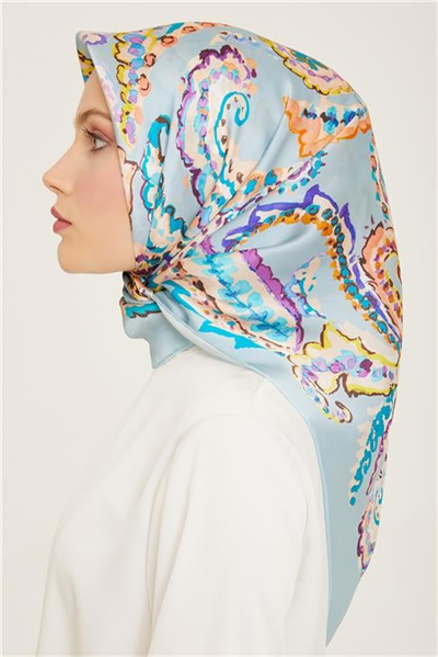 Armine Etnik Desenli Twill İpek Eşarp 24Ya9130 34 03