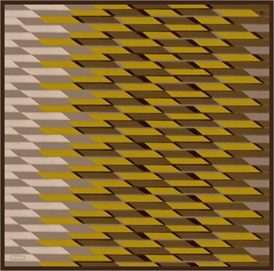 Armine Geometrik Desenli Saf İpek Sura Eşarp 9325D 35