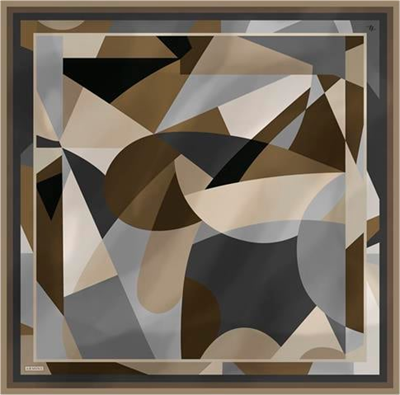 Armine Geometrik Desenli Saf İpek Sura Eşarp 9331D 59
