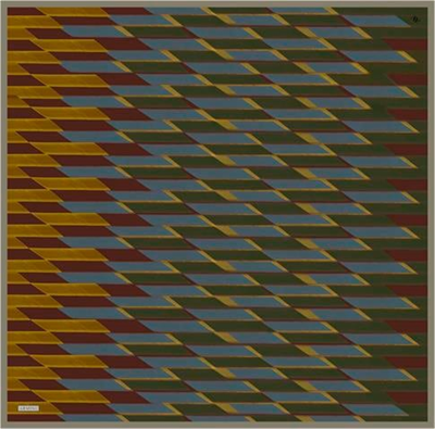 Armine Geometrik Desenli Saf İpek Sura Eşarp 9325D 21