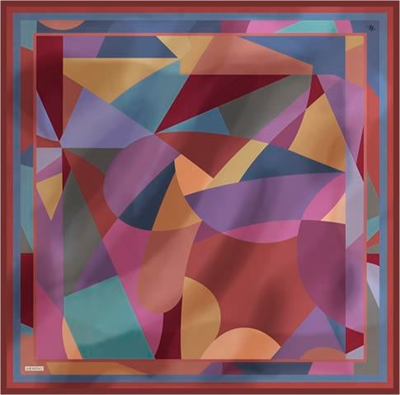 Armine Geometrik Desenli Saf İpek Sura Eşarp 9331D 80