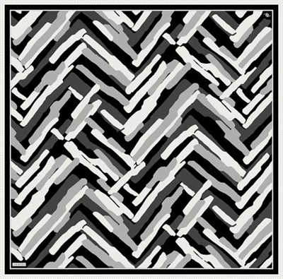 Armine Geometrik Desenli Saf İpek Sura Eşarp 9303D 84