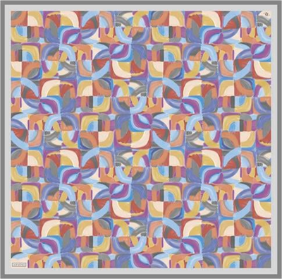 Armine Geometrik Desenli Saf İpek Sura Eşarp 9329D 01